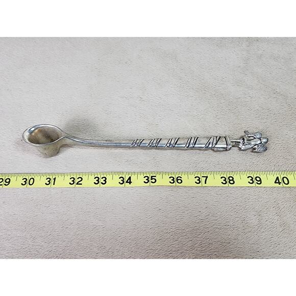 Godinger Candle Snuffer Angel Playing Violin 10" Silver Art Holiday 80's Vintage - Picture 11 of 11